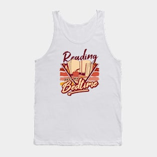 Retro Reading Past My Bedtime // 90s Style Funny Book Lover Tank Top